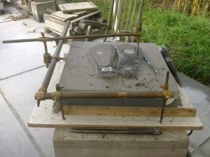 kopiëren met punteerappraat op graniet