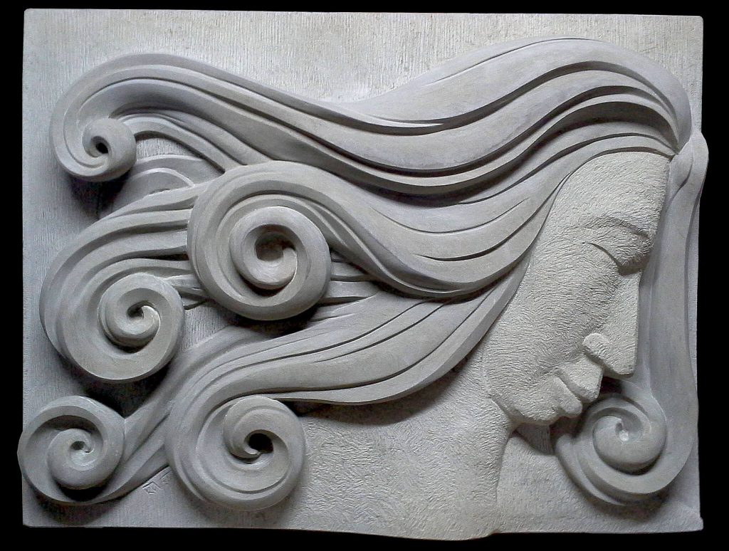 Träume. Relief in Sandstein