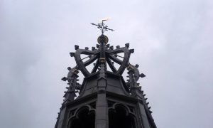 Laatste pinakel voor de Cuneratoren. met lood beklede lantaarn van Cuneratoren in Rhenen