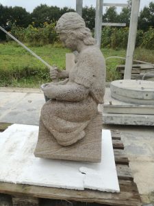 Lady mit Mörtel, Kopieren Schwibbogen Bild