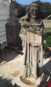 Bild von Thomas von Aquin (Sandstein) Rekonstruktion plastilineklei