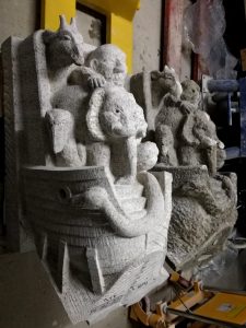 Noachs ark: een dierentuin in een boot-ark kopie