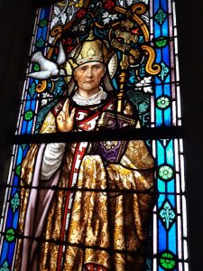 Glas-in-Glas-Fenster Papst Gregor