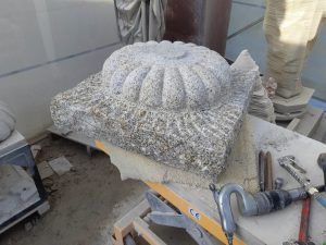 lantaarnvoet graniet voltooid