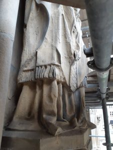 Fuß der Statue von Papst Leo der Große